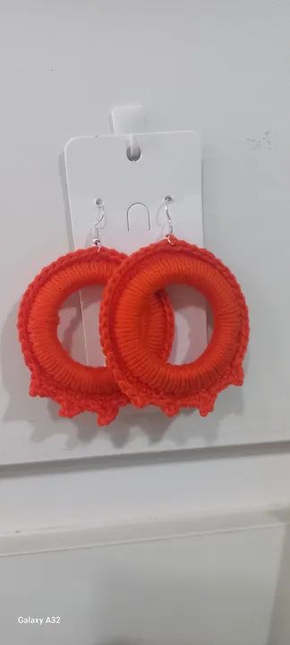 Brinco crochê 