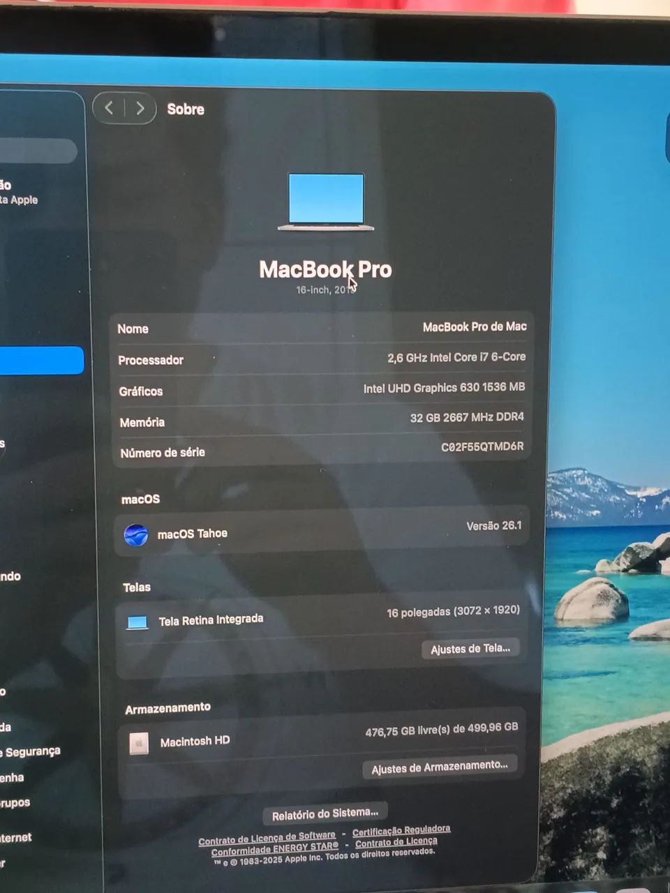 MacBook pro 2019 i7 32gb ssd de 500 - Notebooks - Vila Yara