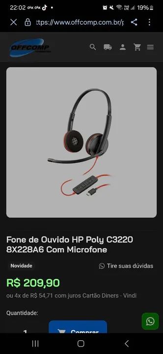 Fone de Ouvido Gamer com Microfone - Novo - Foto 4