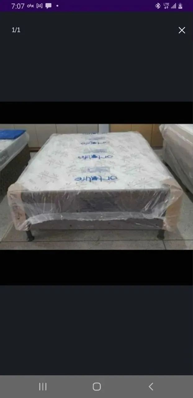 Cama nova entrega rápida acoplada casal