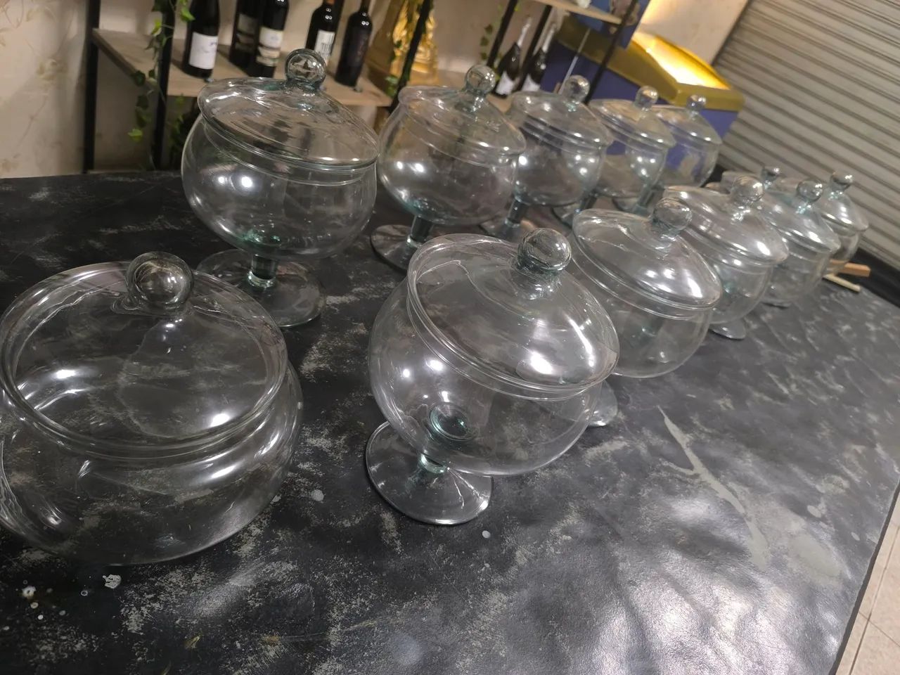 Pote Mostruário Baleira de Vidro