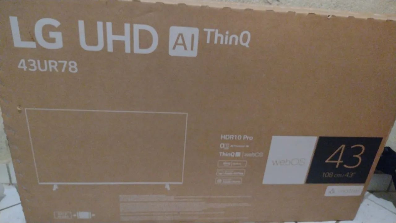 TV LG 43 polegadas 4K UHD Smart