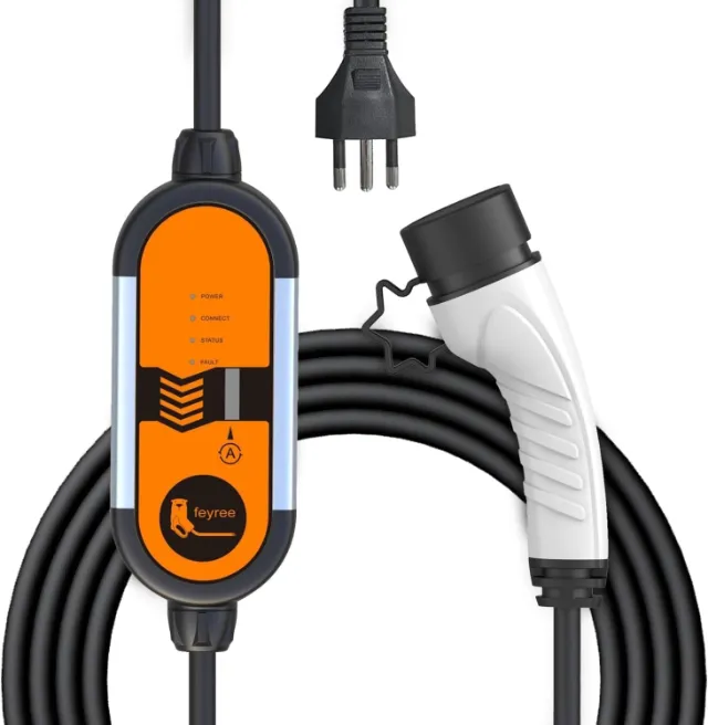 Carregador Portátil carro elétrico híbrido BYD, Chery, GWM - 220/110V, 16A, 3,5kW