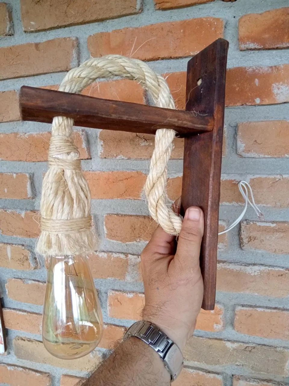 Luminária arandela retro rustica - Foto 3