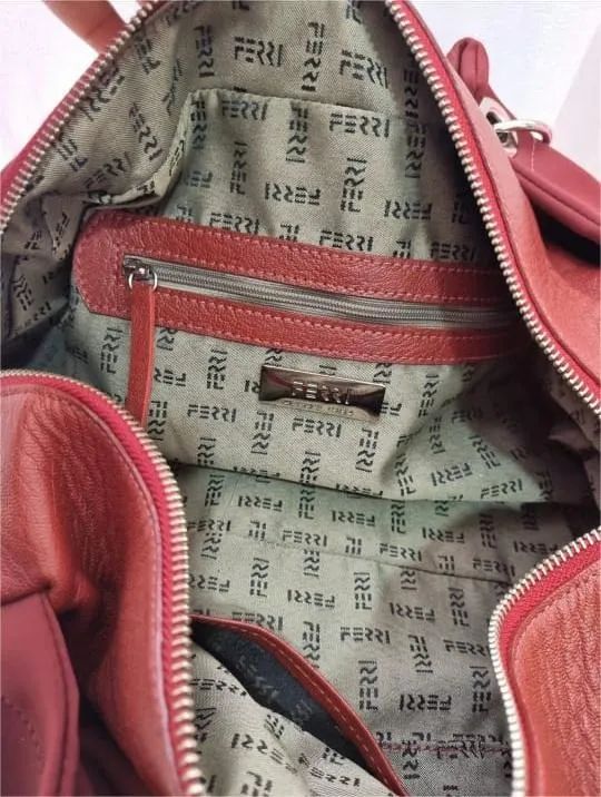 Bolsa grande DE OMBRO marsala FERRI SP - Foto 4