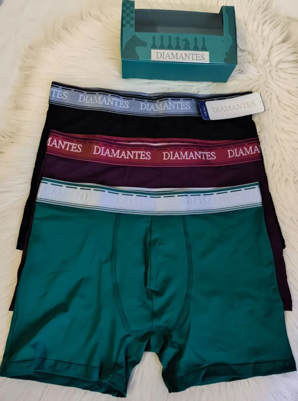 3 Cuecas Box Diamantes