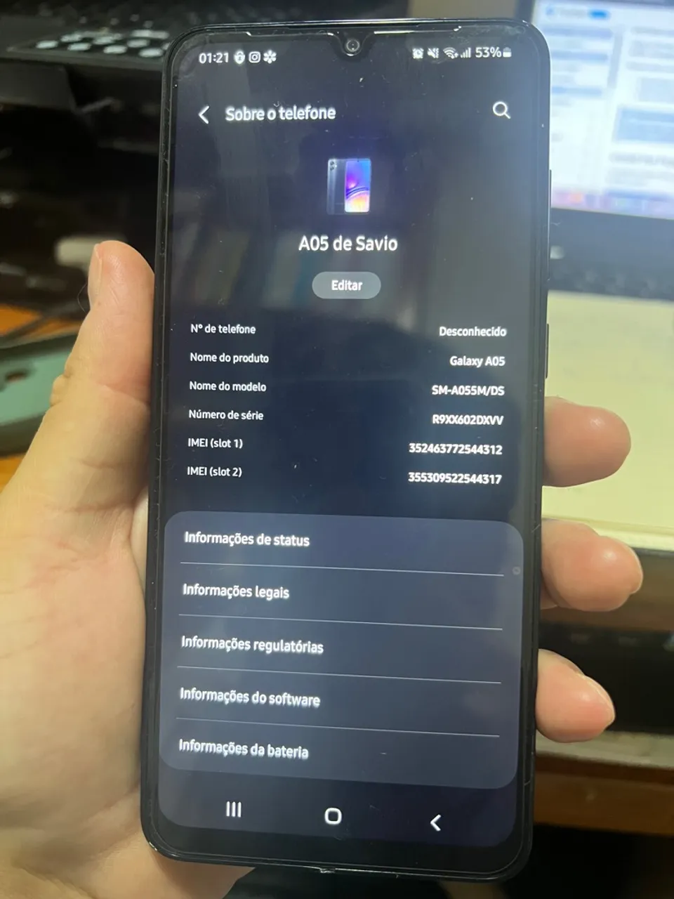 Galaxy A05 ótimo estado 