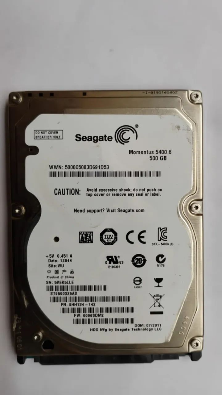 2.5-inch Notebook Hard Drive64842044808449124