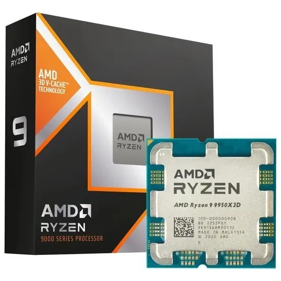 Processador AMD Ryzen 9 9950X3D 4.3GHz AM5 144MB - Novo lacrado!