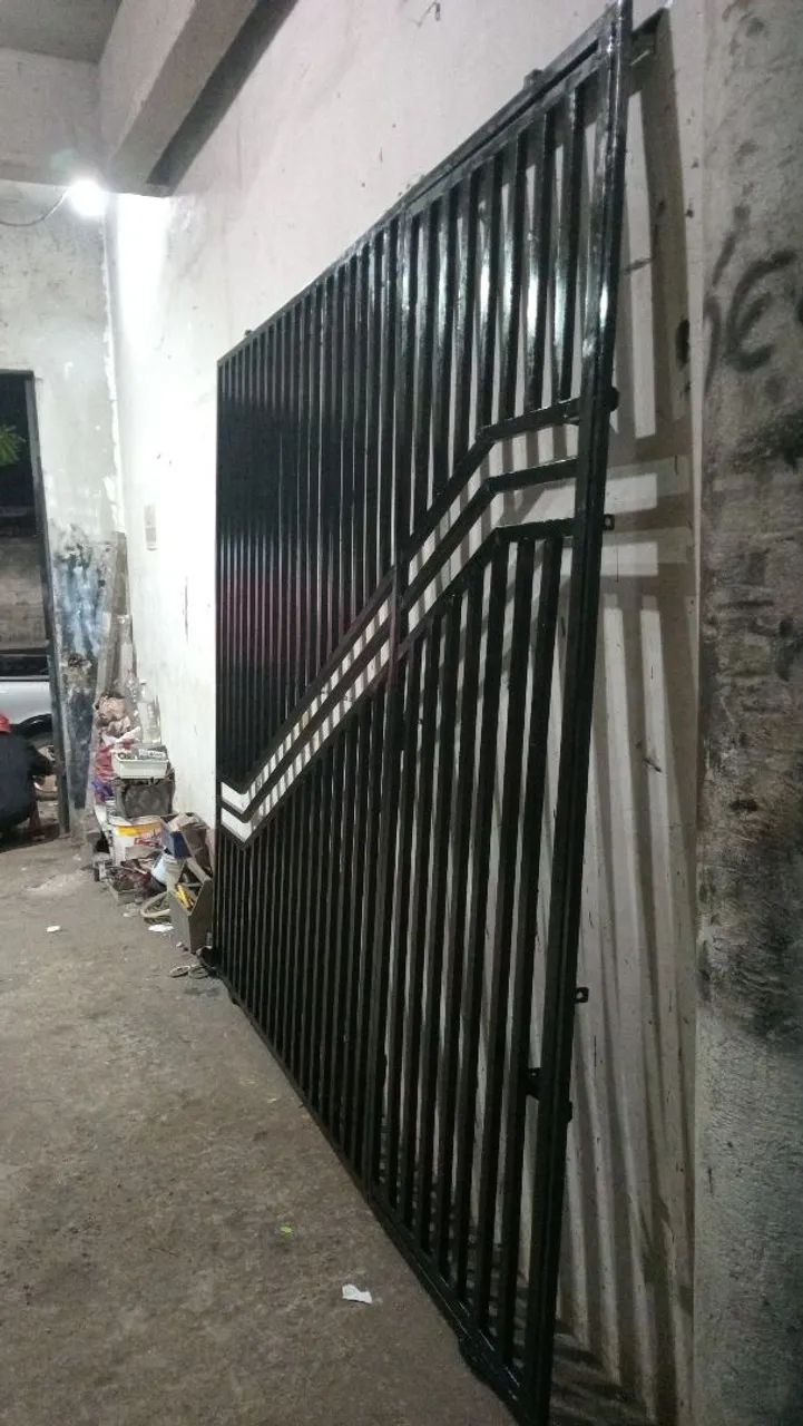 Portão pra garagem de correr completo seminovo entrego grátis  - Foto 4