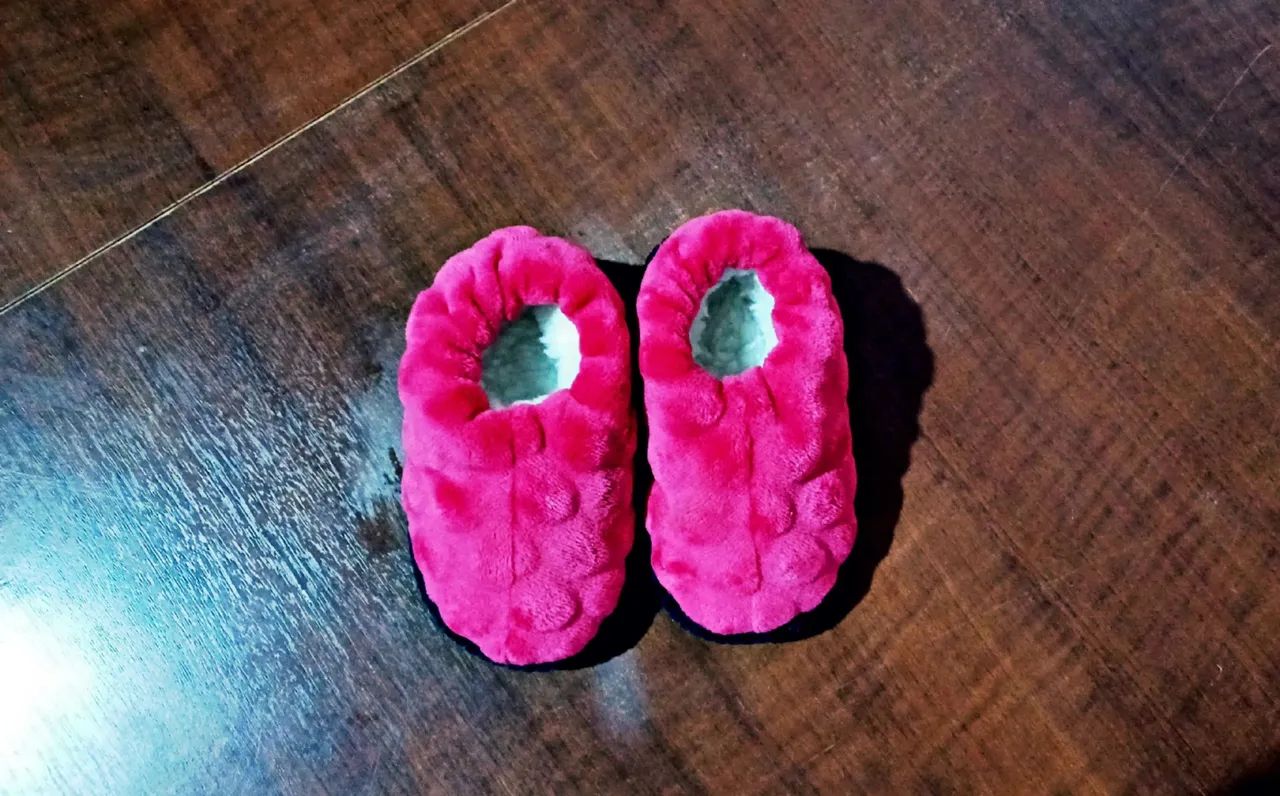 Pantufa infantil rosa - Foto 2