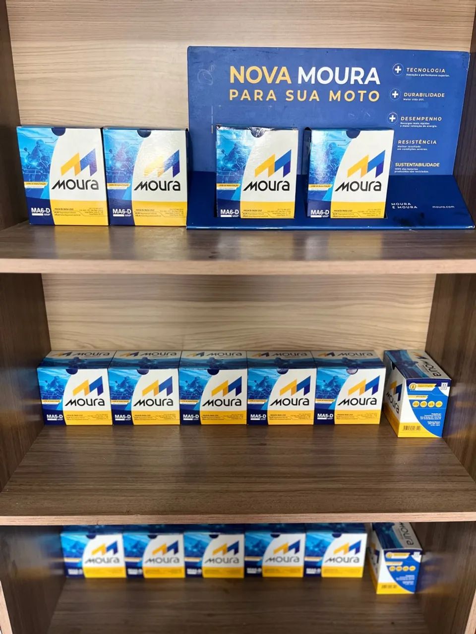 Bateria Moura 5 e 6 amperes - Moto 