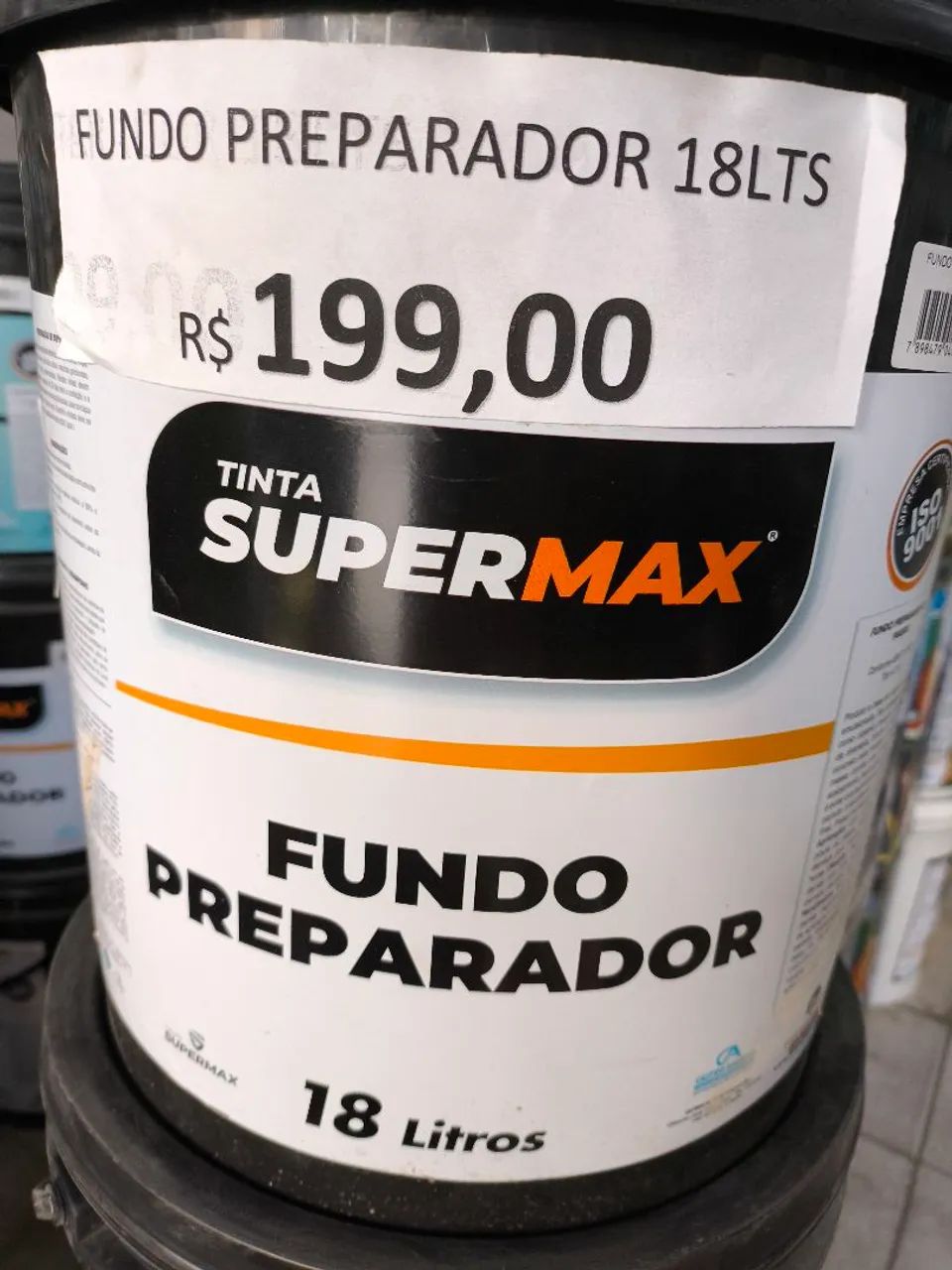 Fundo Preparador Tinta Supermax 18 Litros