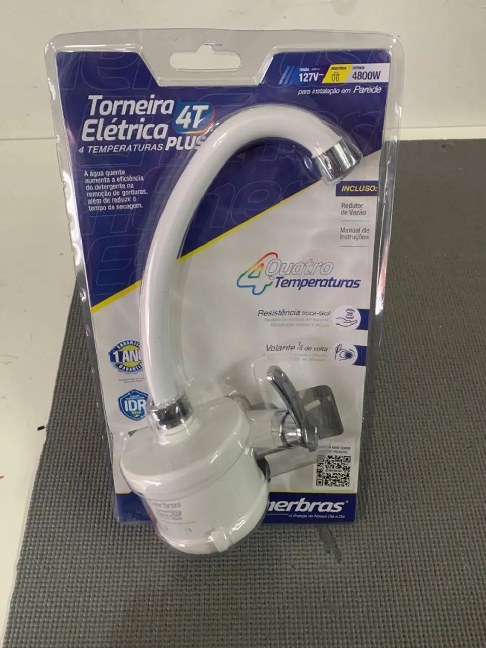 TORNEIRA ELÉTRICA 4 TEMPERATURAS PLUS ENERBRAS 127V 4800W
