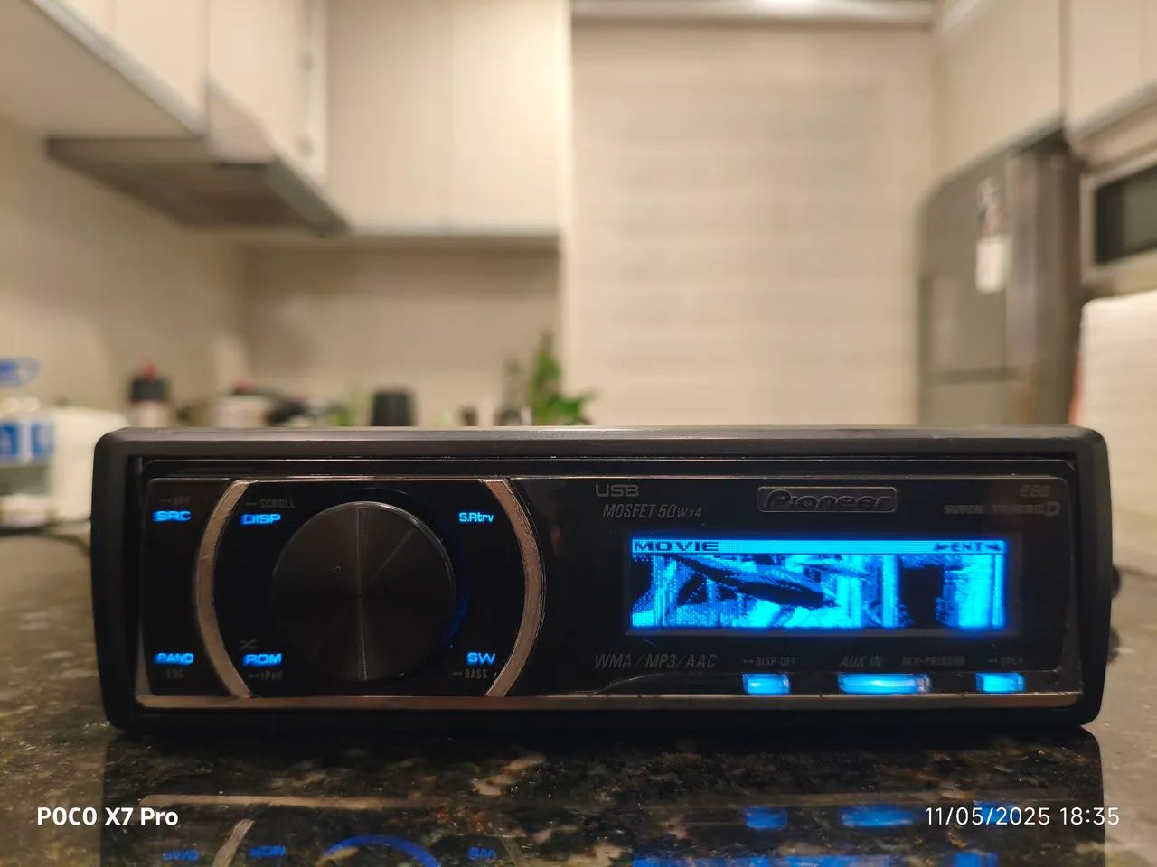 Rádio Pioneer golfinho frente motorizada 