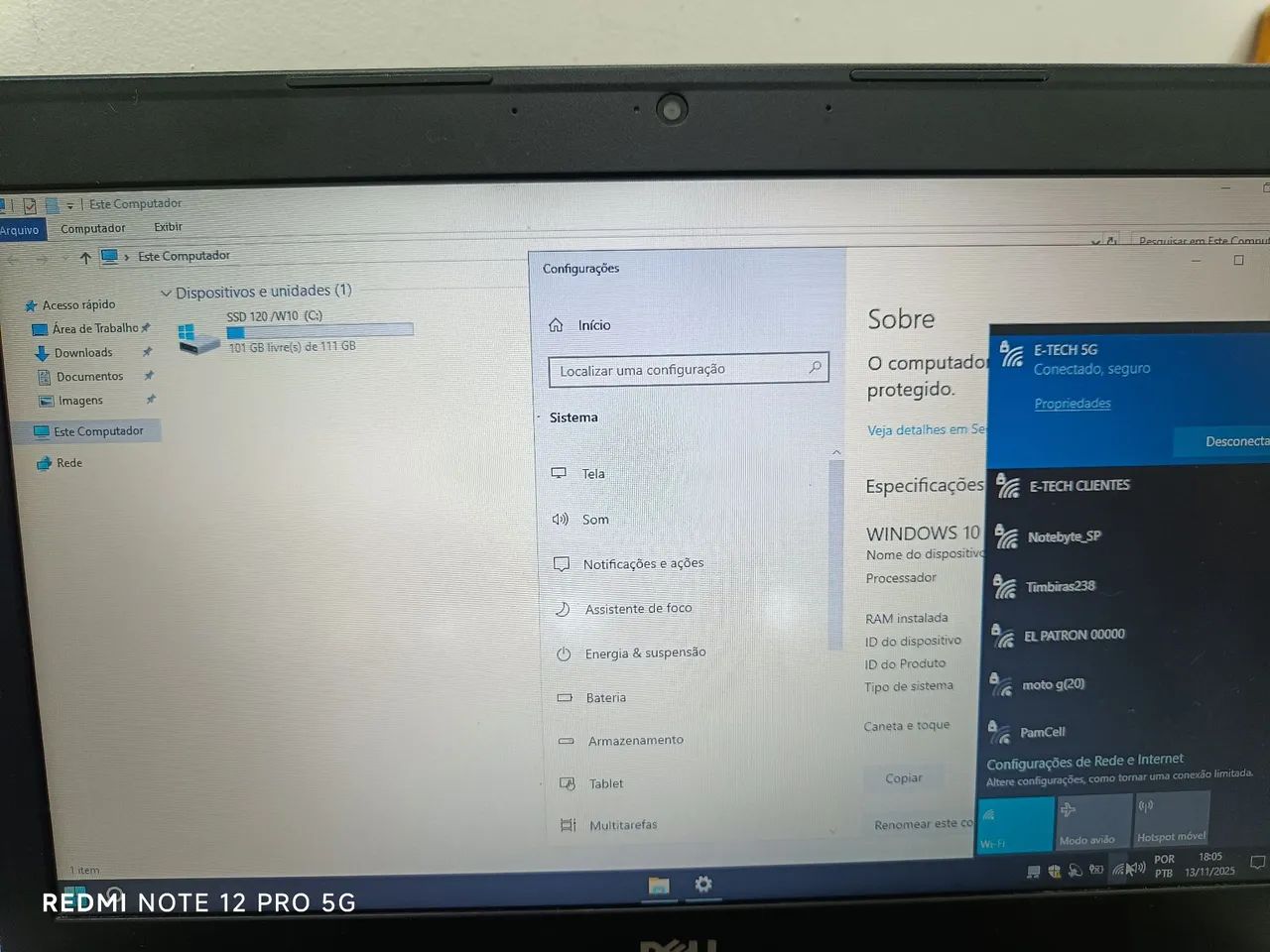 Notebook Dell 8 GB i5 SSD 3450 (5° Geração)  - Foto 2