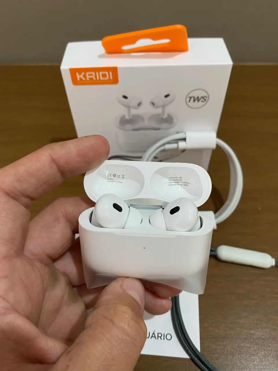 Fone de ouvido Kaidi Bluetooth TWS