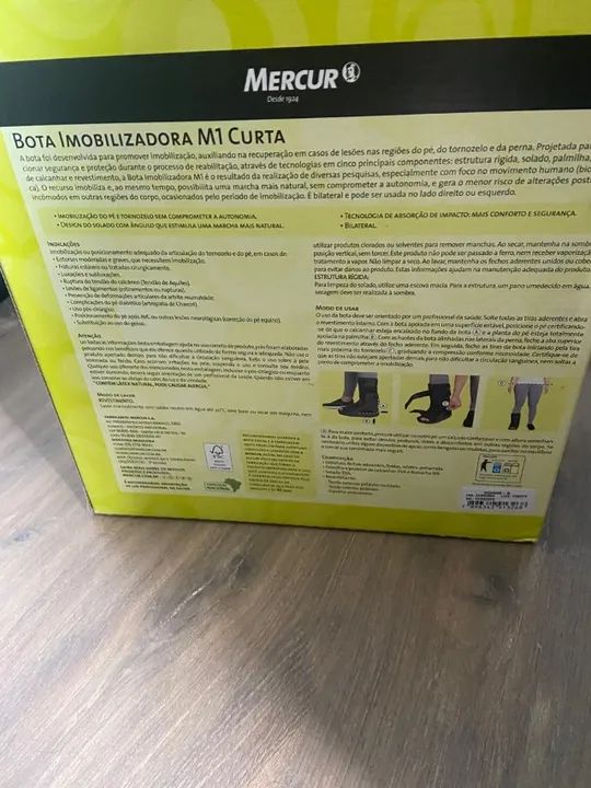 Bota imobilizadora Mercur para tratamento tendao de aquiles - Foto 4