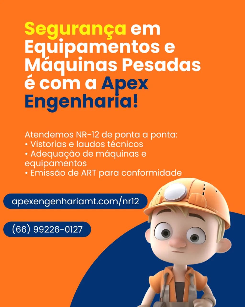 Engenheiro Mecânico Alta Floresta - Laudo Técnico + ART NR-12 e Máquinas Pesadas