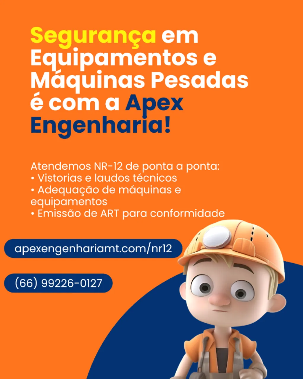 Engenheiro Mecânico Alta Floresta - Laudo Técnico + ART NR-12 e Máquinas Pesadas