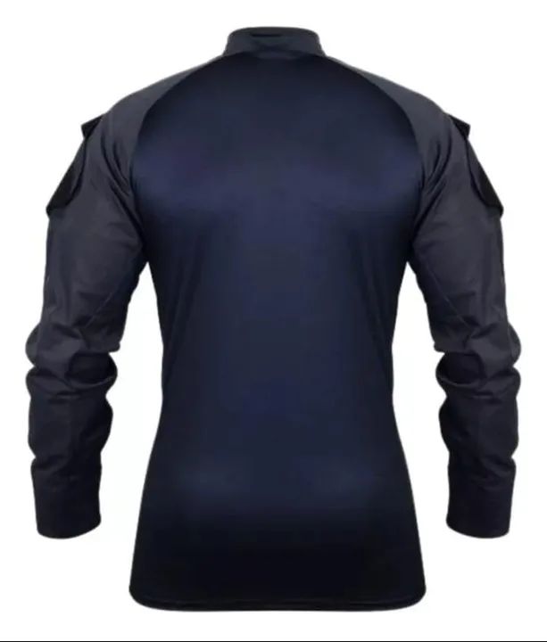 Camisa Tática Combat Shirt Profissional  Azul Noturno - Foto 3