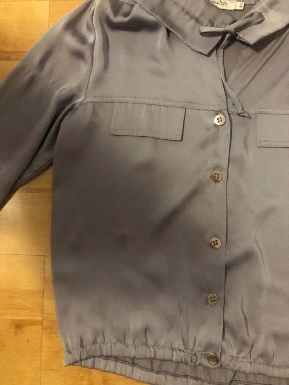 Camisa prateada tam 40 - Foto 2