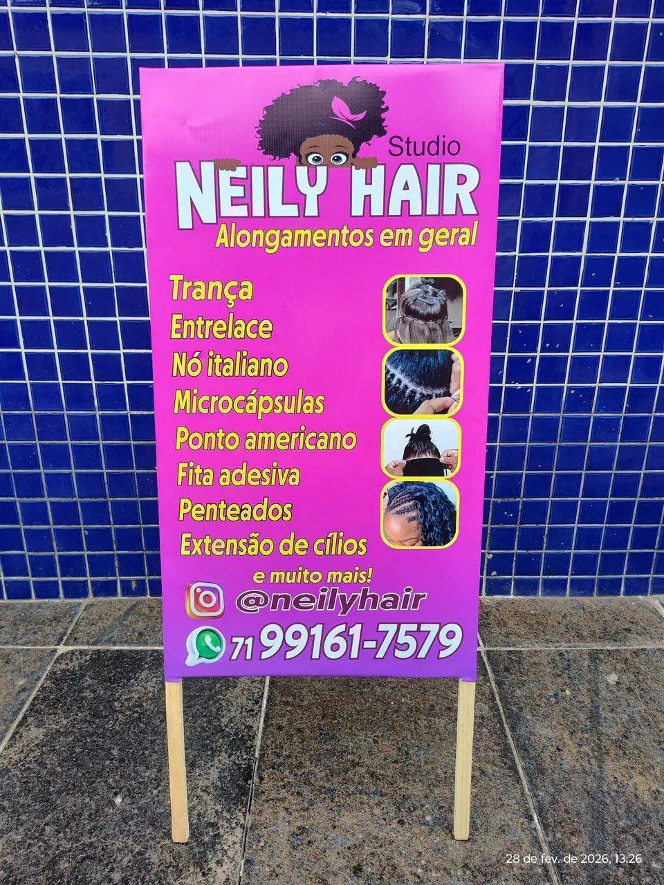 Cavalete de propaganda em madeira  - Foto 3