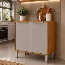 BALCÃO DIVINA ESPLENDIDA 80CM COM 2 POTAS EM RANCO E GRAFIT - COMPRE HOJE RECEBA AMANHÃ