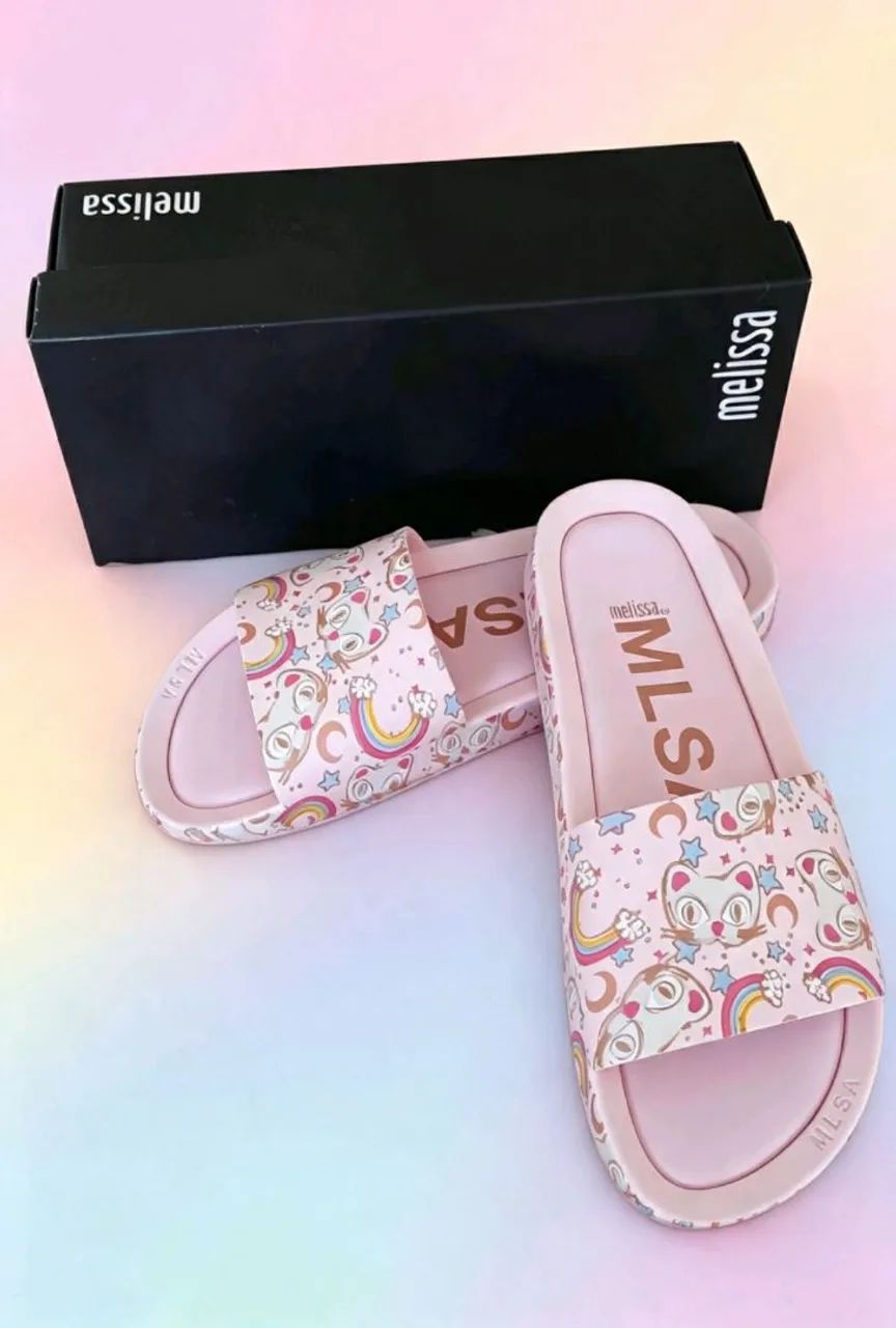 Chinelo slide Melissa estampado tamanho 36 - Foto 4
