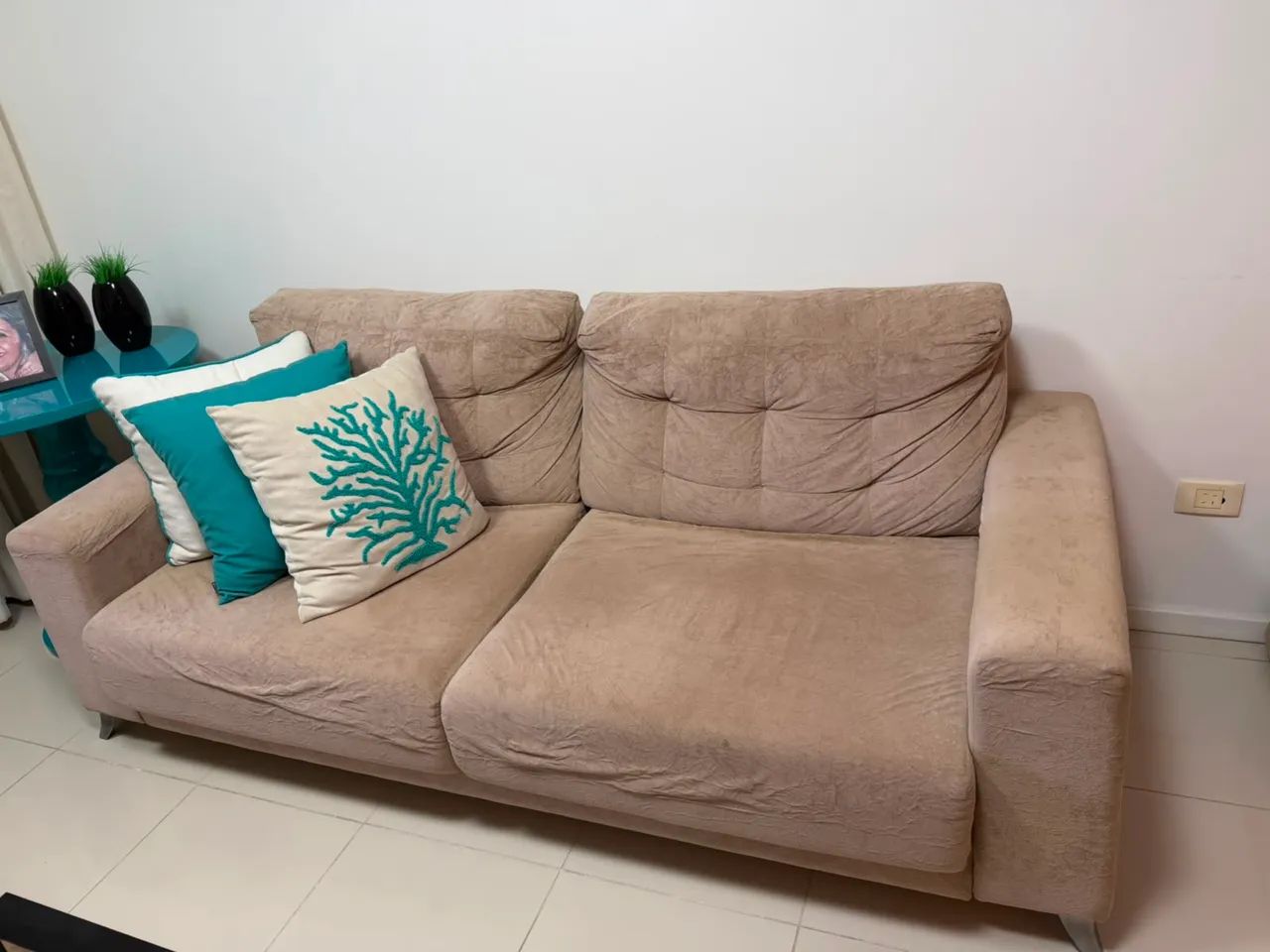 Sofá grande com chaise