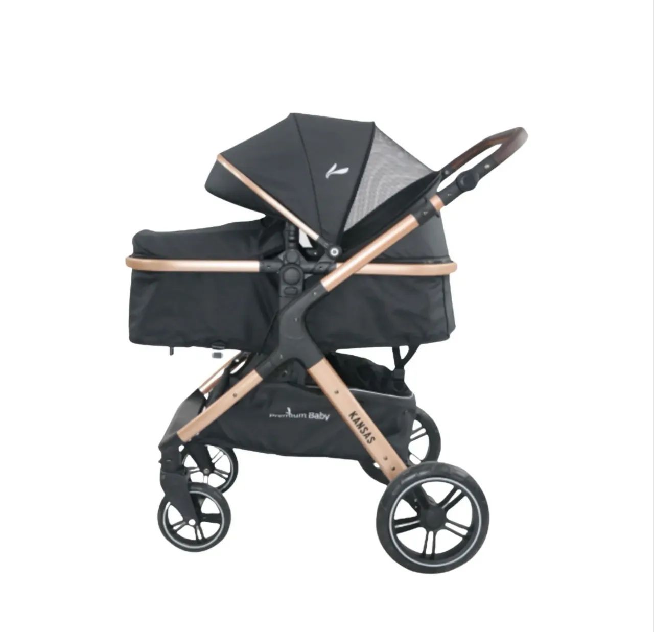 Premium Baby Moses Basket Stroller