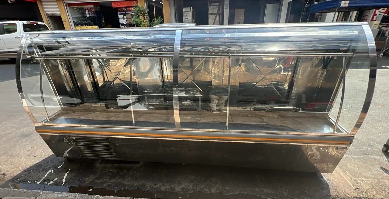 Balcão de açougue gancheiro 3 metros em inox  - Foto 2