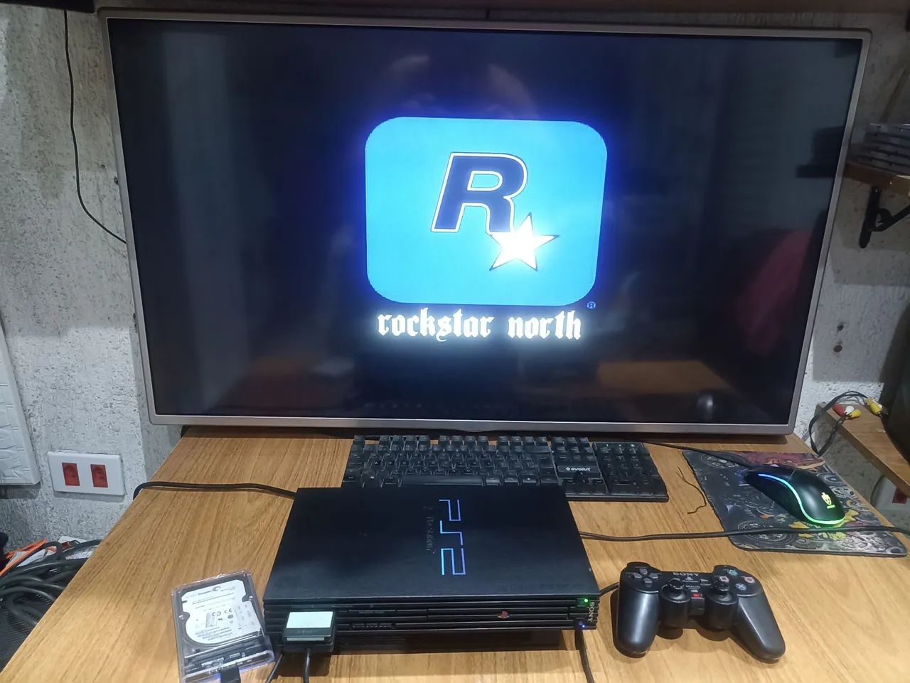 PlayStation 2 Fat Completo com HD Externo - Foto 3