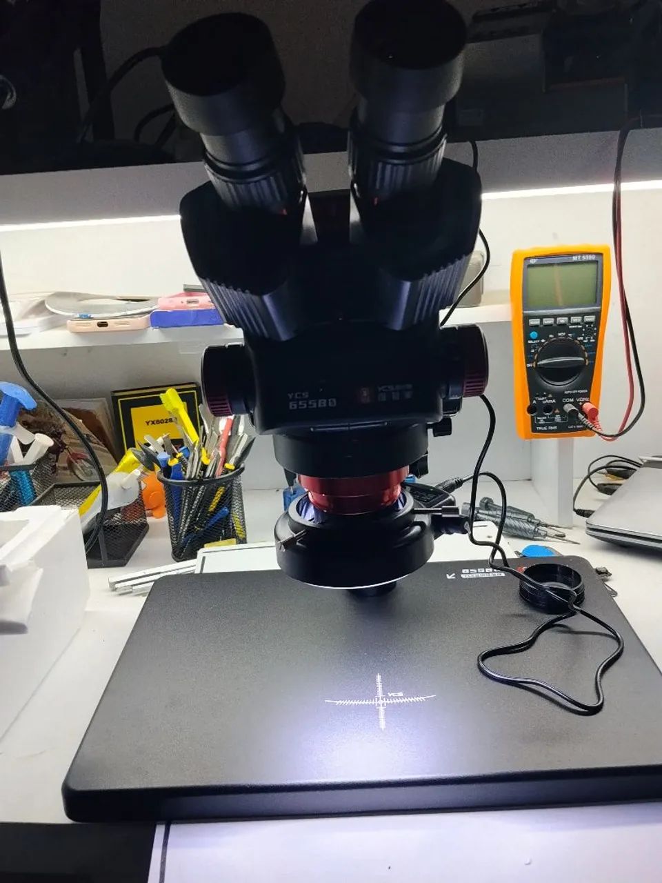 Microscópio trinocular YCS 6558S top - Foto 2