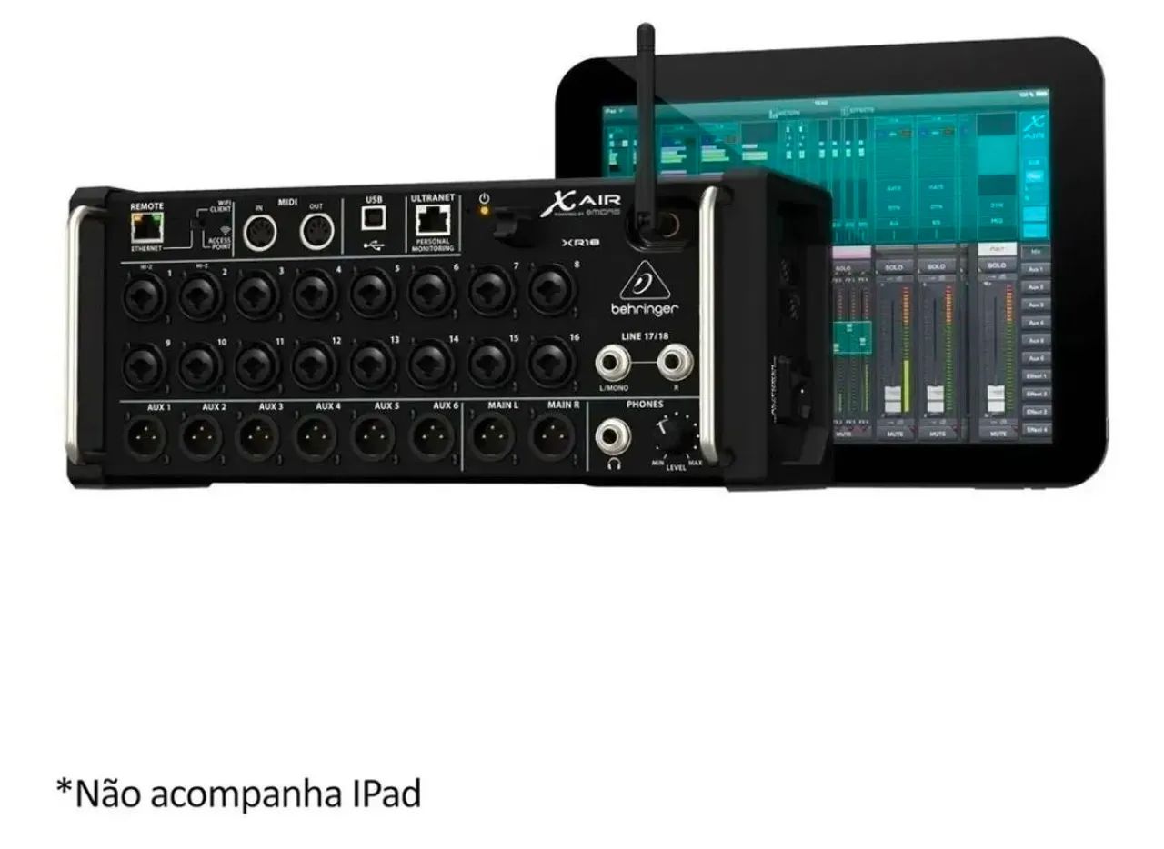 Mesa De Som Digital Behringer Xr18 Original (Nova) - Foto 5