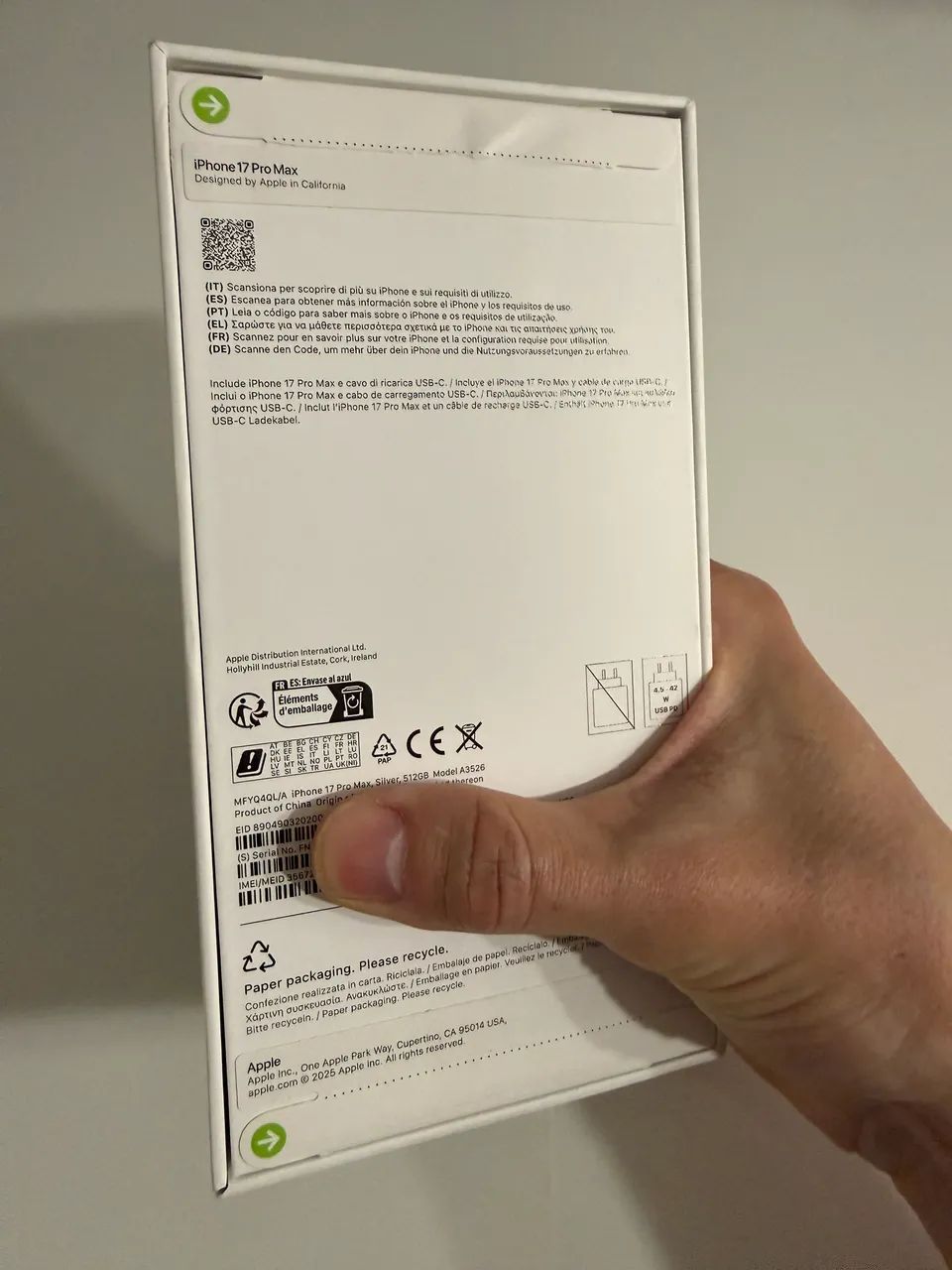 iPhone 17 Pro Max 512Gb Silver lacrado  - Foto 2