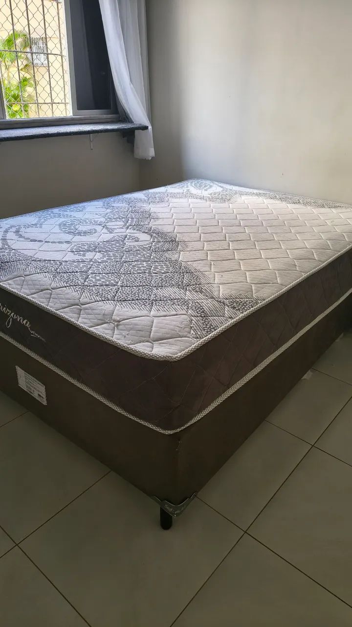 Cama box de casal com colchão e base - Foto 2