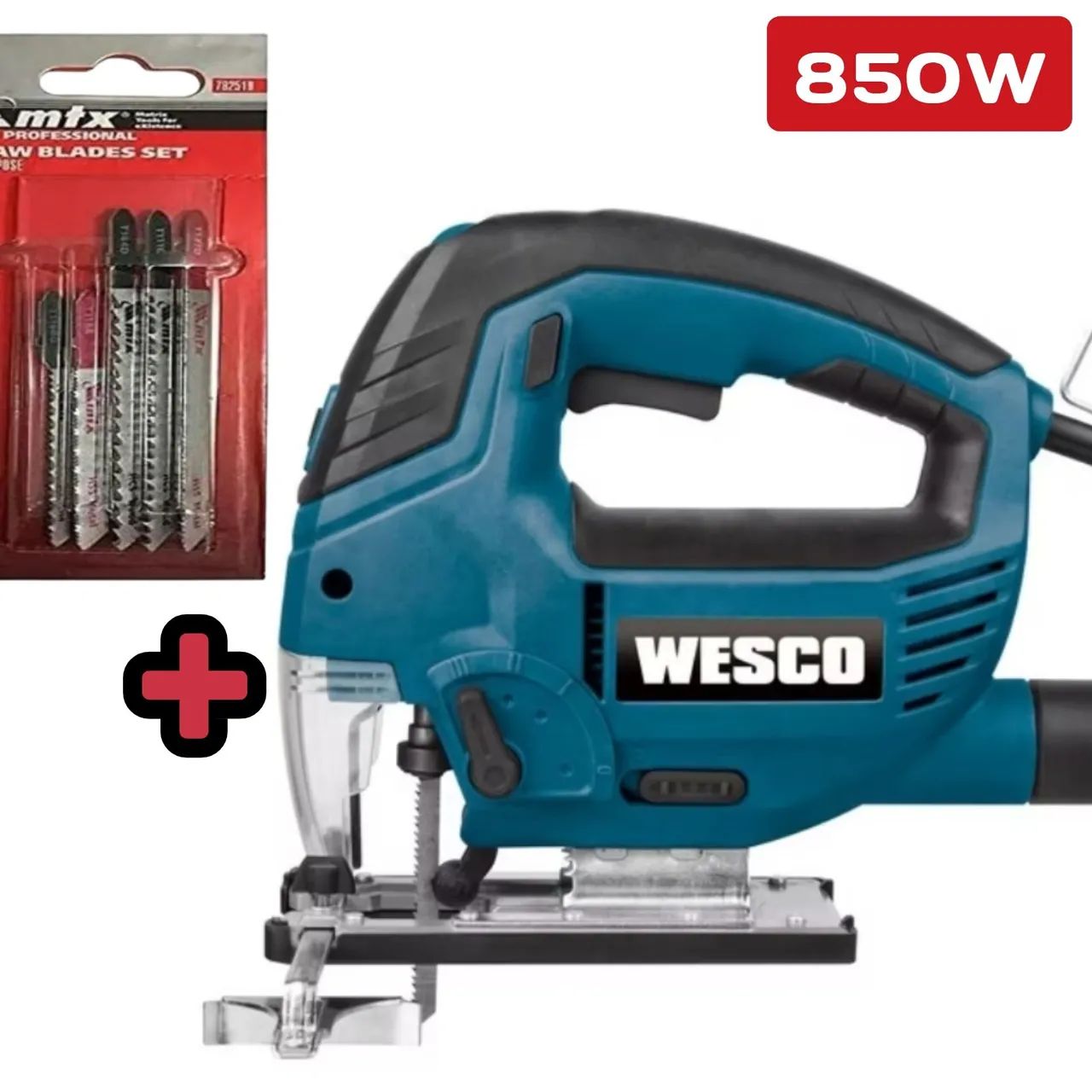 TICO TICO WESCO 850W + MTX BLADE KIT 06 PIECES
