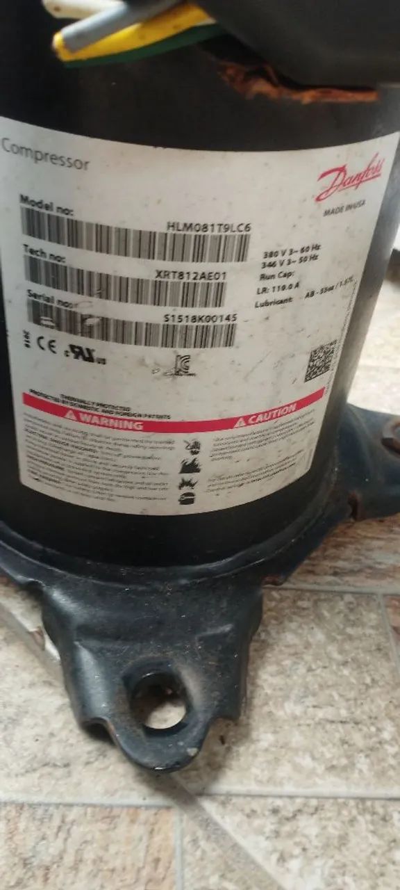 Compressor Danfos 6.8 TRs 380v  - Foto 4