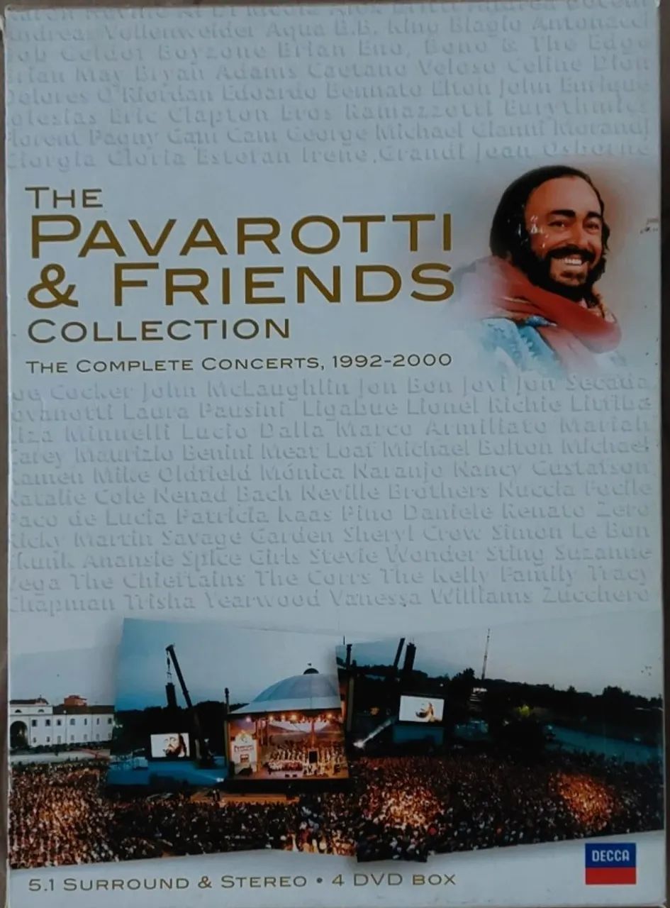 BOXSET - THE PAVAROTTI & FRIENDS COLLECTION (4 DVDS)