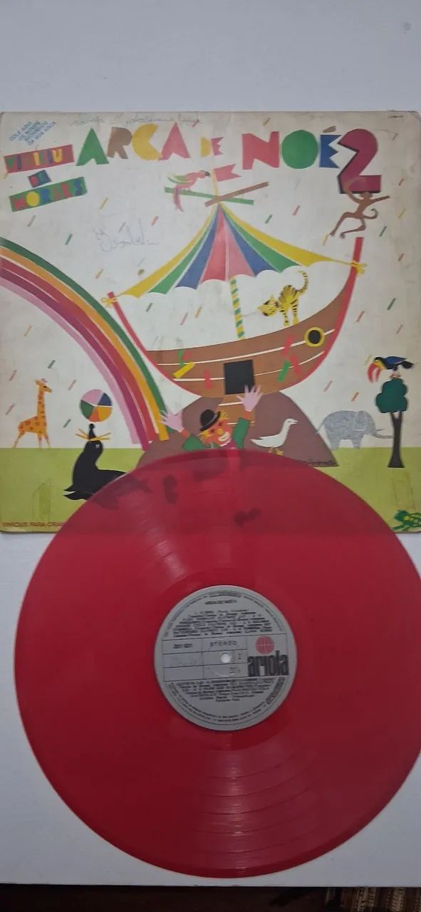 Lp Vinícius de Moraes "a arca de Noé 2" vinil red. Usado