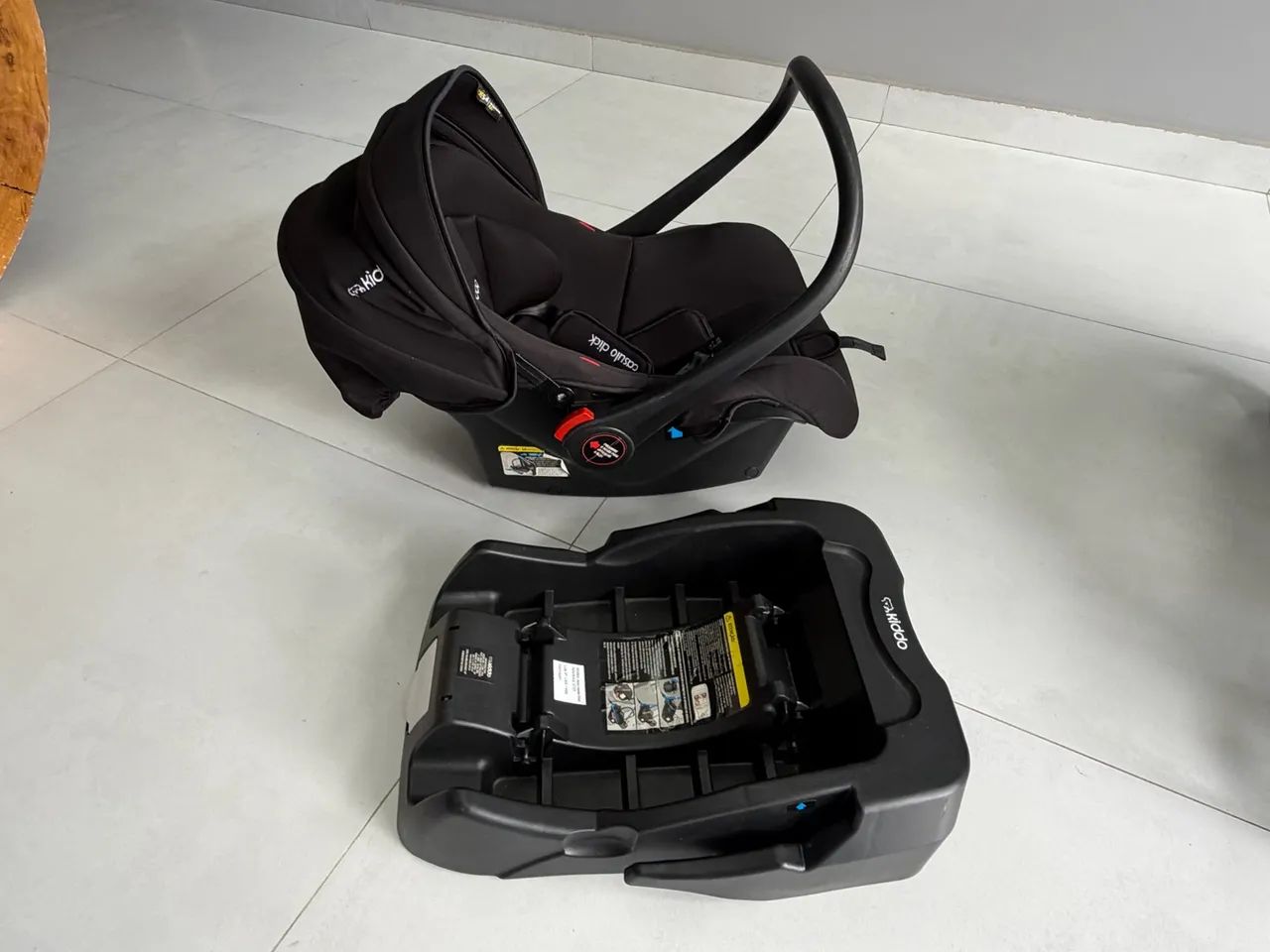 KIT TRAVEL SYSTEM KIDDO - CARRINHO + BEBÊ CONFORTO COM BASE - Foto 4