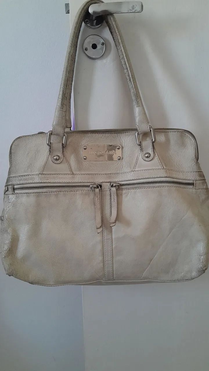 Bolsa couro Luz da Lua.