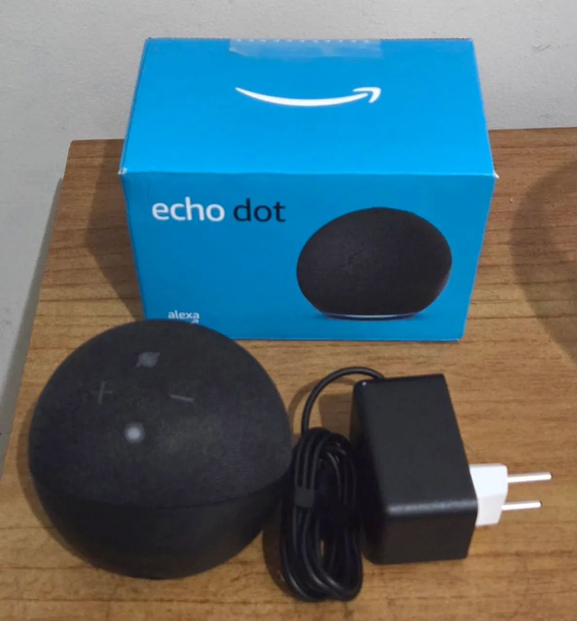 Echo Dot 5a Geração Amazon Smart Speaker c/ Alexa Wi Fi Bluetooth na caixa nunca foi usada