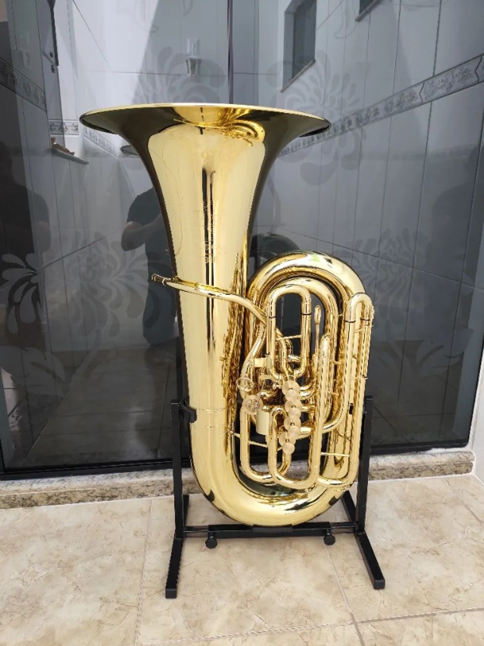 Tuba 5/4 Hs Musical TB1E (Mib) Laqueada - Zera - Aceito trocas