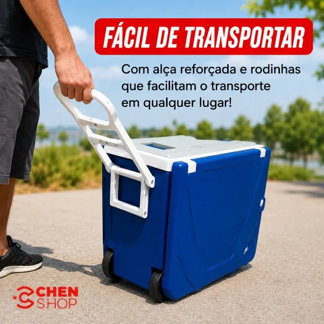 Caixa Térmica Multifuncional 32L 3 em 1 com Mesa e 2 Bancos - Foto 3