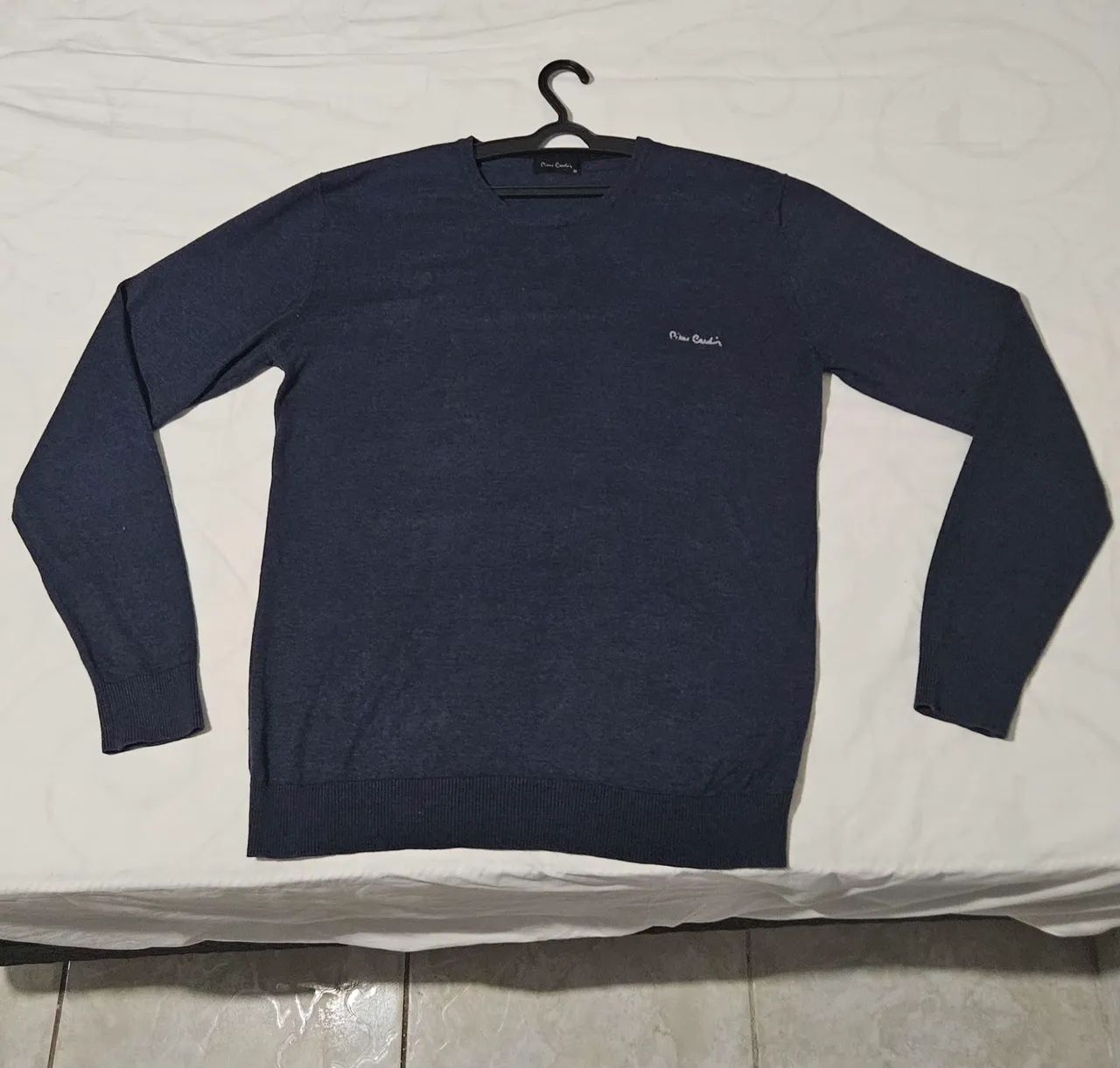 Sueter Pierre Cardin M azul marinho 