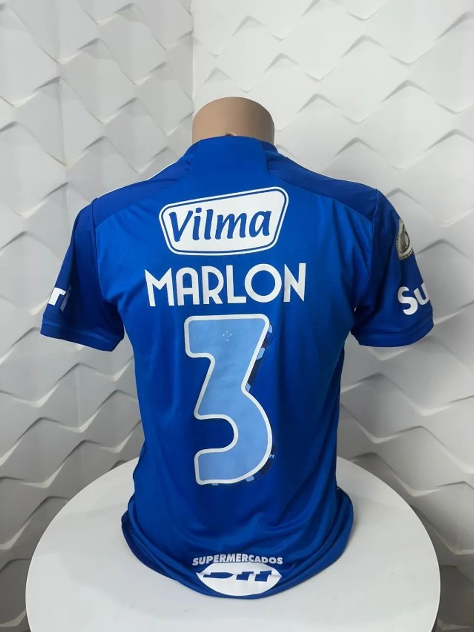 Camisa Cruzeiro 2024 Home Utilizada em Jogo Marlon - Foto 2