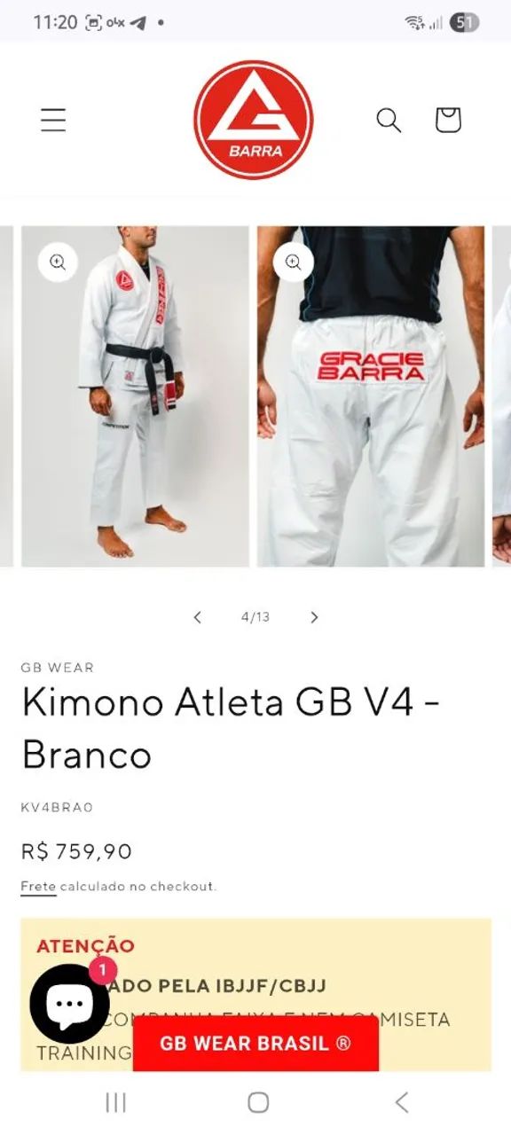Kimono Alteta grace Barra pra campeonato tamho A-2 - Foto 5