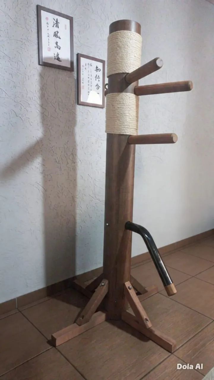 Mudjong Tradicional, Boneco de Madeira, Wing Chun, Kung Fu  - Foto 4